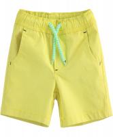 Pantaloni scurti galbeni poplin baieti 4j703
