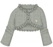 Bolero tricotat gri fetite 2324-93